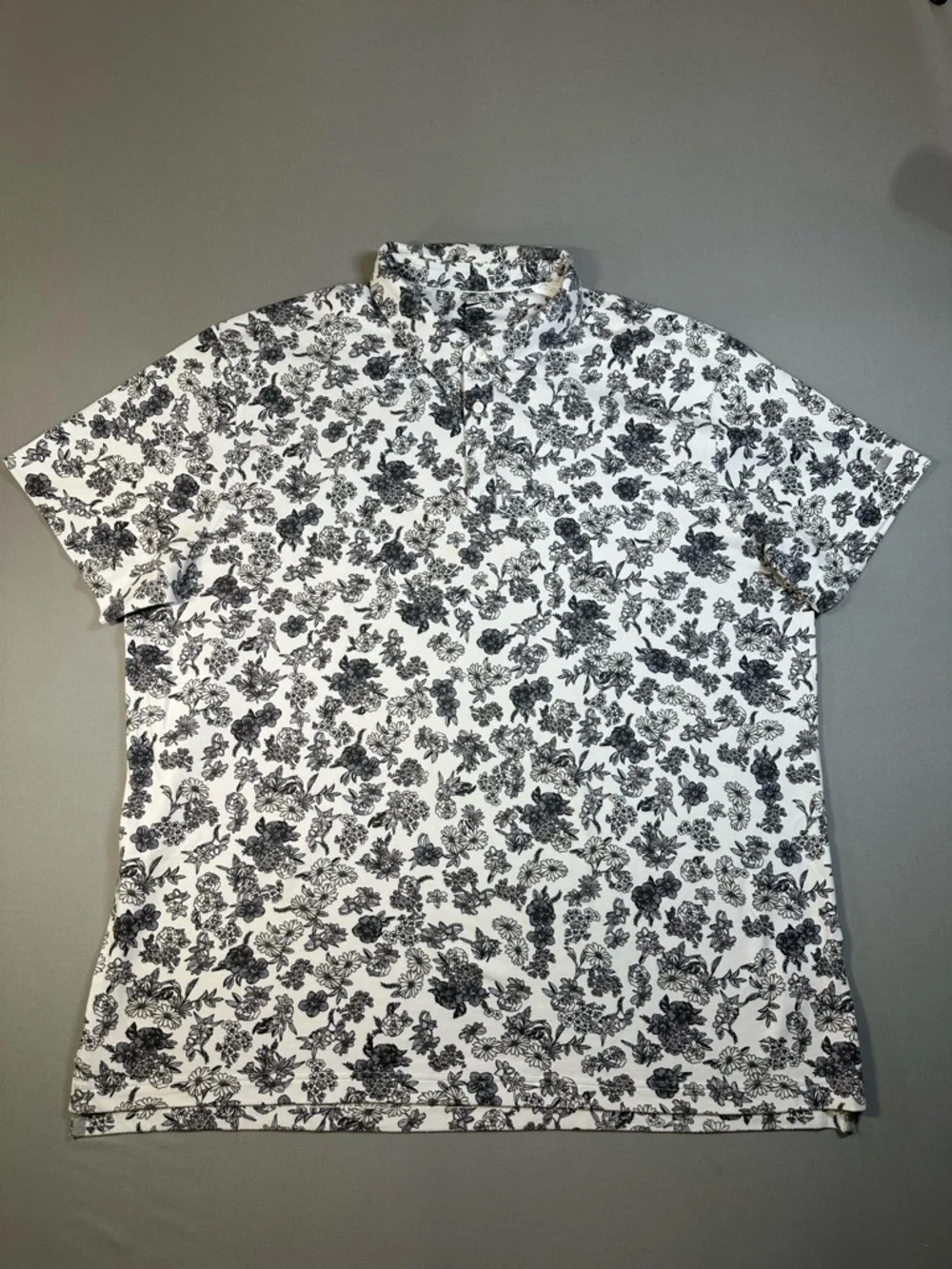 Nike Dri-FIT Player Floral Print Golf Polo Shirt, Short Sleeve  - Mens 2XL